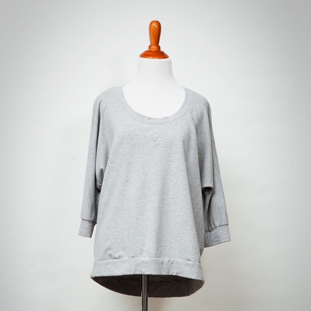 Scoop neck sweatshirt